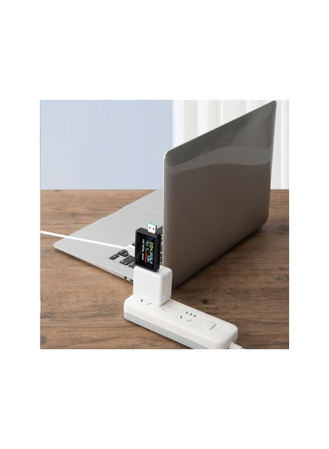 promass USB Power Meter Testers, 2 in 1 Type C & USB Tester Color Screen LCD Digital Multimeter, USB C Voltage Current Voltmeter Amp Volt Ammeter Detector USB Cable Charger Indicator DC4.5-36V/0-8A - Image 5