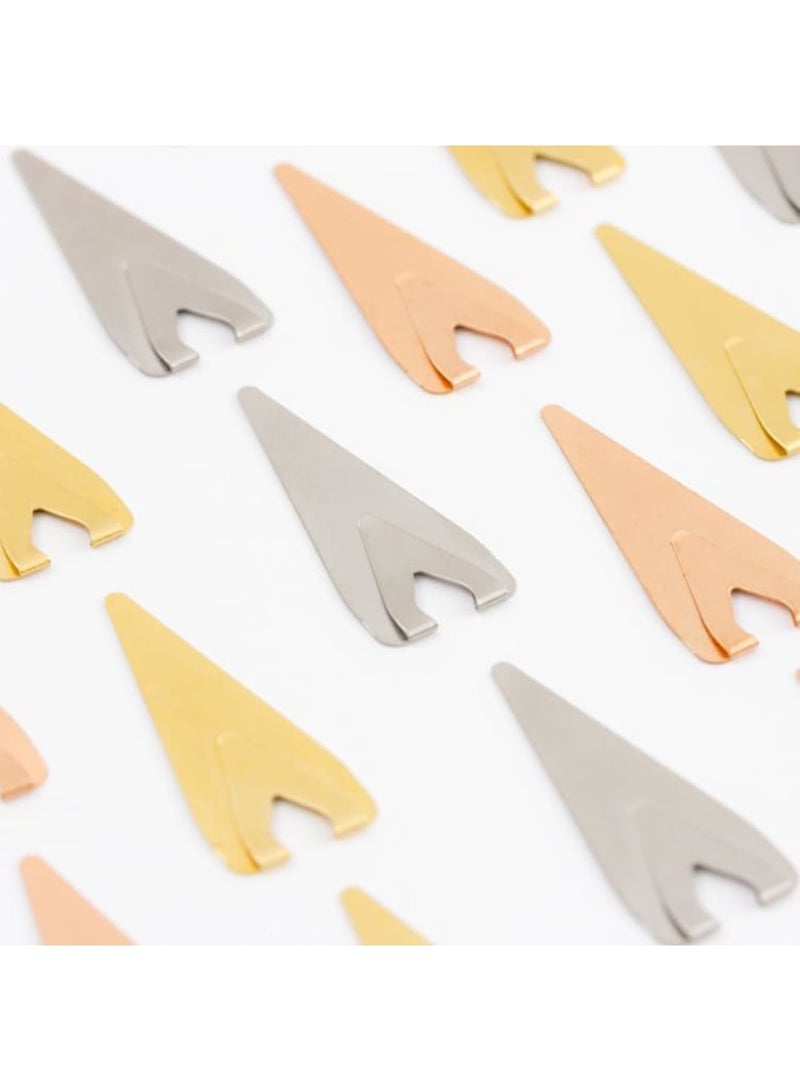 SYOSI 3 Boxes Metal Book Darts (36pcs) - Premium Stainless Steel Line Markers for Books in Silver, Gold & Rose Gold - Slim Page Markers for Readers, Students & Book Lovers - Non-Damaging Reading Accessories - Image 2