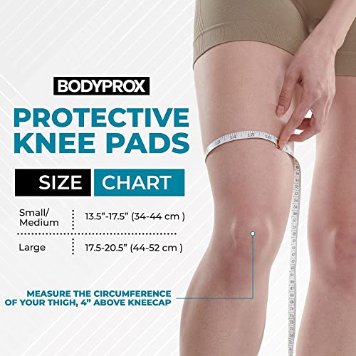 Bodyprox Protective Knee Pads, Thick Sponge, Collision Avoidance Knee Sleeve (Large) - Image 2