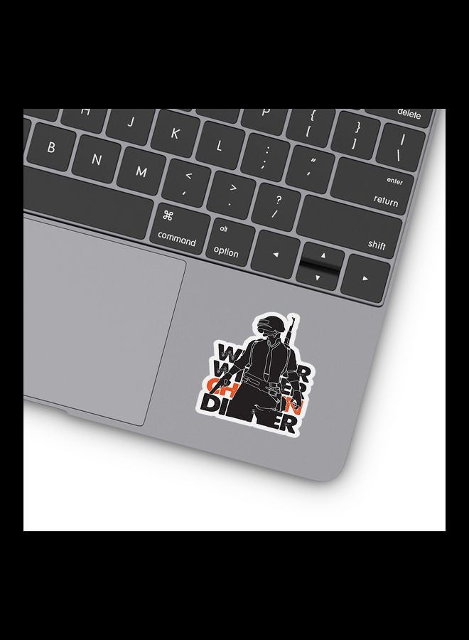 RKN Pubg Chicken Dinner Vinyl Stickers For Laptop 3inch - Image 1