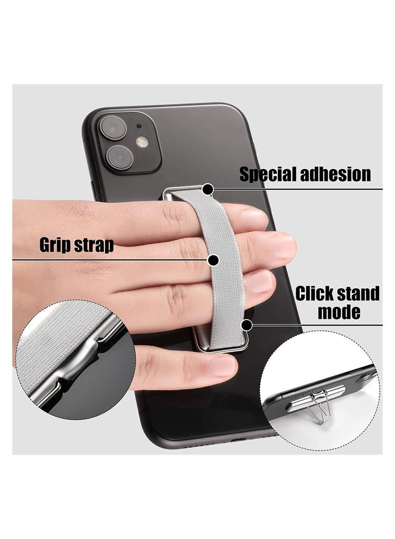 Y&D Portable Finger Strap, ELECDON Phone Holder, Bracket Grip Cell Stand With For iPhone Android Smartphones, Smartphone Small Tablet Mobile Device (2 PCS, Gold) - Image 2