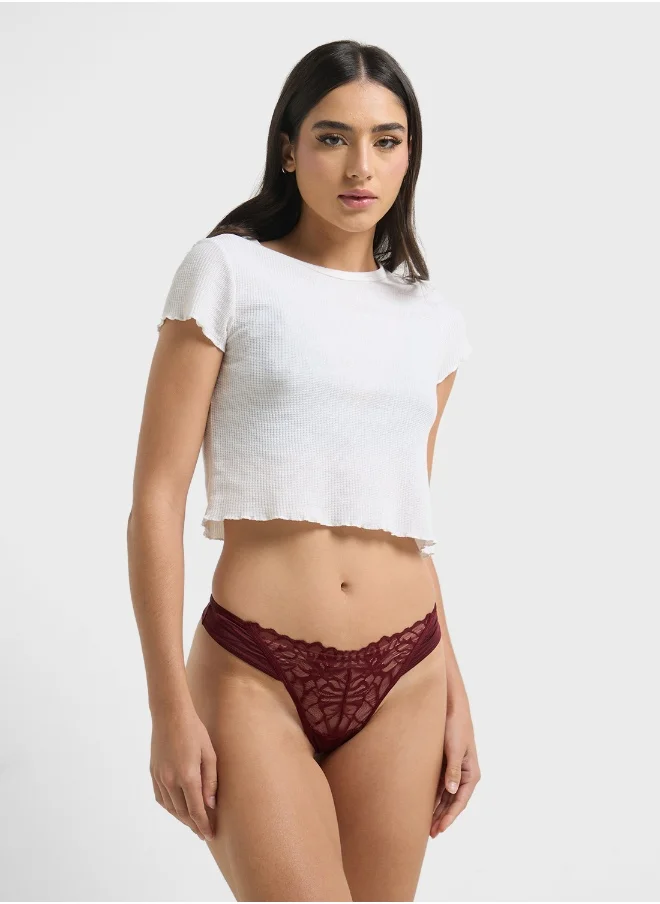La Senza High Leg Thong