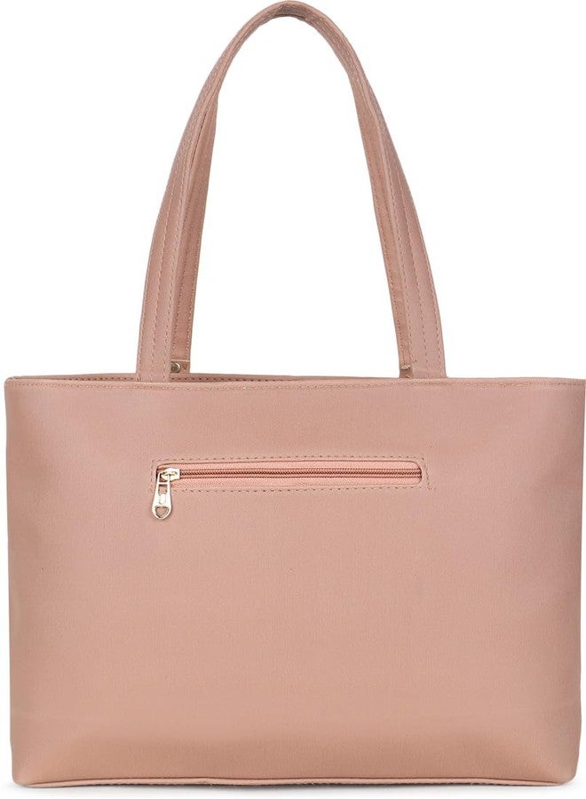Nexeura Women’s Stylish Handbag for Office, College & Casual Use | Trendy Shoulder Tote Bag with Spacious Compartments | Travel, Work, Shopping Purse for Girls & Ladies - Elegant Everyday Accessory (BEIGE) - Image 2
