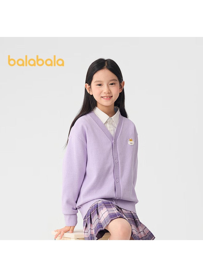 Balabala سويت شيرت أطفال للأولاد والبنات خريف شتاء كارديجان سويت شيرت محبوك ملابس رأس السنة 209125103202 - Image 2