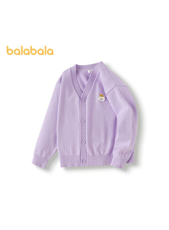 Balabala سويت شيرت أطفال للأولاد والبنات خريف شتاء كارديجان سويت شيرت محبوك ملابس رأس السنة 209125103202 - Image 5