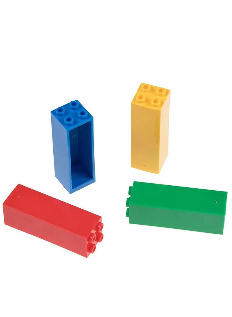 KASTWAVE Baseplates, Building Blocks Compatible with All Major Building Brick Brands, Stackable Bases, Building Base Accessory for Kids and Adults Pack of 4 (1 Green + 1 red + 1 Blue + 1 Yellow) - Image 3