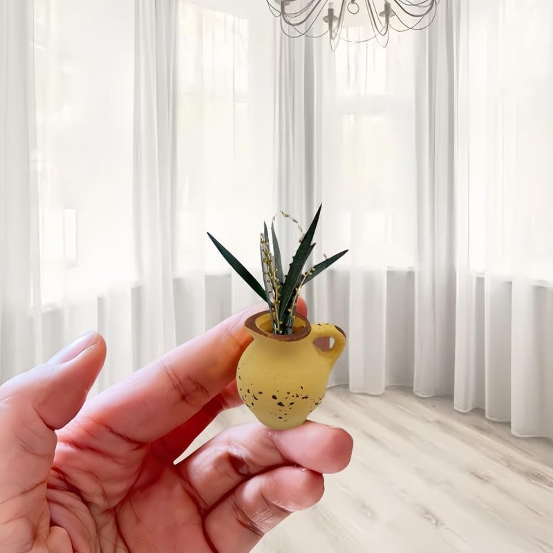8PCS Mini Ceramic Vase Fridge Magnets Cute Plants Kitchen Decorative Refrigerator Accessories DIY Tiny Ceramic Vase Magnets for Fridge - Image 3