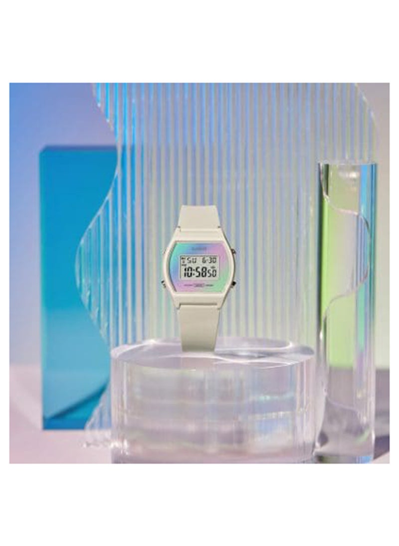 CASIO - Girls Digital Hexagon Shape Resin Wrist Watch LW-205H-8ADF - 35 Mm - Image 1
