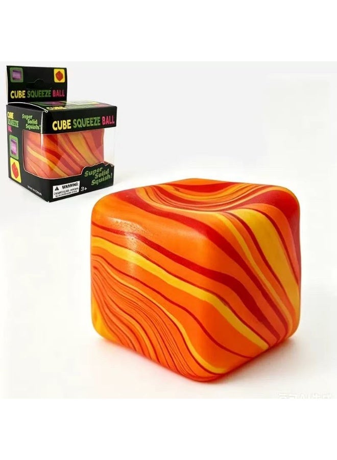 Slow Rising Stress Cube , Dough Stress Balls Soft Fidget Squishy Toys for Anxiety Relief, Pull Stretch Classroom Prize Party Favors Toys for Kids