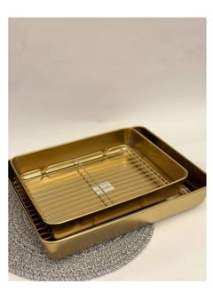 Generic Stainless steel roasting tray with grill rack  - Image 3
