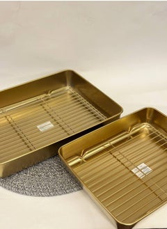 Generic Stainless steel roasting tray with grill rack  - Image 4