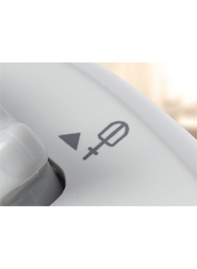 KENWOOD Hand mixer (electric beater) with 6 speeds + turbo button, double stainless steel dough hook and beater for mixing, whipping, stirring and kneading 250.0 W HM330 White/Silver - Image 5