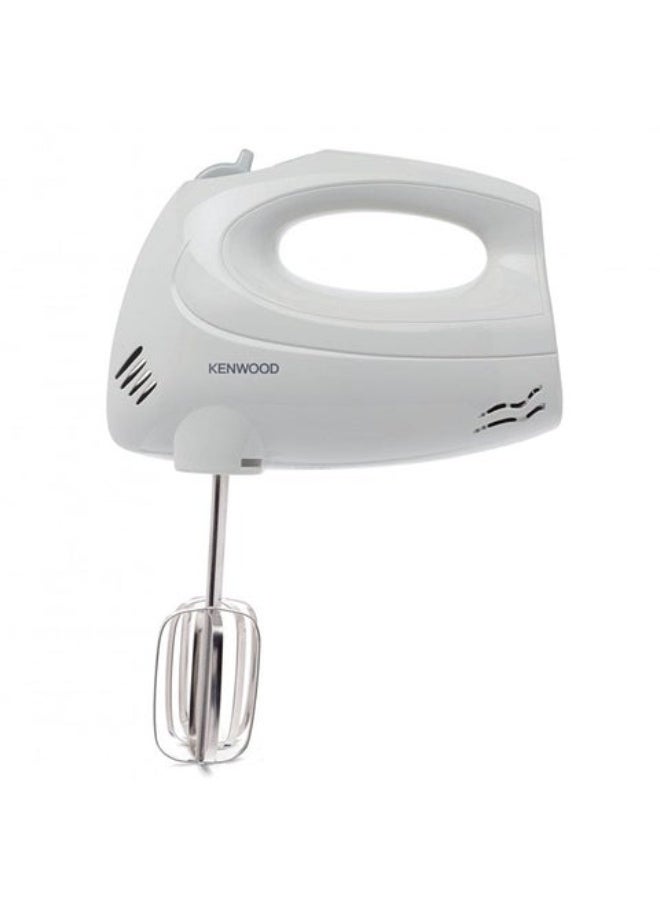 KENWOOD Hand mixer (electric beater) with 6 speeds + turbo button, double stainless steel dough hook and beater for mixing, whipping, stirring and kneading 250.0 W HM330 White/Silver - Image 2