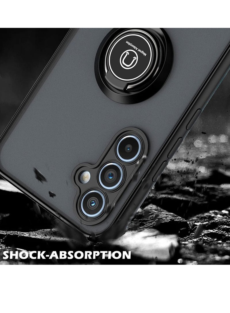 ELTRAZONE Galaxy A34 5G Case with Screen Protector, Shock-Absorption Anti-Scratch Phone Case with Kickstand, Magnetic Car Mounts Supports - Image 2