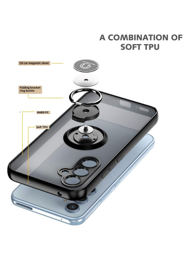 ELTRAZONE Galaxy A34 5G Case with Screen Protector, Shock-Absorption Anti-Scratch Phone Case with Kickstand, Magnetic Car Mounts Supports - Image 5