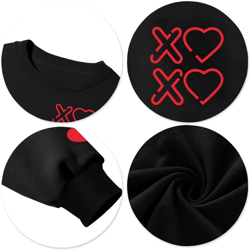 CAZYCHILD Valentines Day Shirt for Women: Love Heart Graphic Long Sleeve Valentine Pullover Tops Casual Valentines Gifts - Image 5