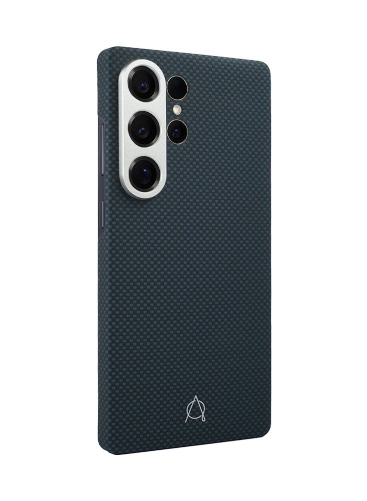A-Case Series Desen Built-in Powerful Magnet Made of Aramid Fiber, High Quality, Light as a Feather, Thick Camera Protection Compatible with Samsung Galaxy S25 Ultra - Blue - Image 2