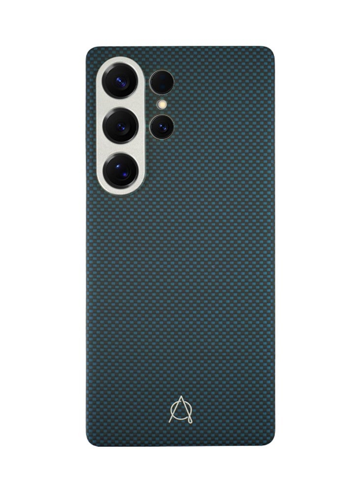 A-Case Series Desen Built-in Powerful Magnet Made of Aramid Fiber, High Quality, Light as a Feather, Thick Camera Protection Compatible with Samsung Galaxy S25 Ultra - Blue - Image 3