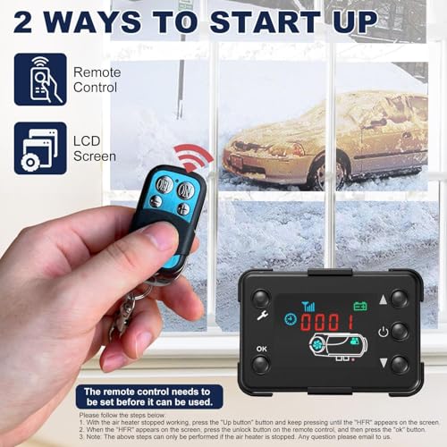 Triclicks Diesel Air Heater All in One 12V 5-8KW Parking Heater Diesel Night Heater with LCD Display Remote Control 5L Tank For Truck, Boat, Car Trailer, Motorhomes, Campervans, Caravas - Image 3