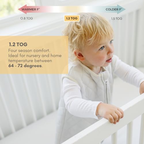 Tealbee Dreamsuit Toddler Sleep Sack with Feet – Walker Sleep Bag with Legs, Rayon made from Bamboo, All Season 1.2 TOG, 2-Way Zipper, 12m-2T - Sunshine - Image 4