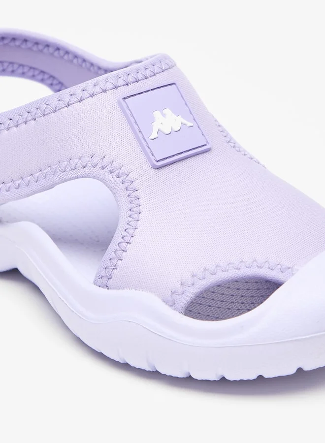 كابا Girl's Textured Floaters with Hook and Loop Closure
