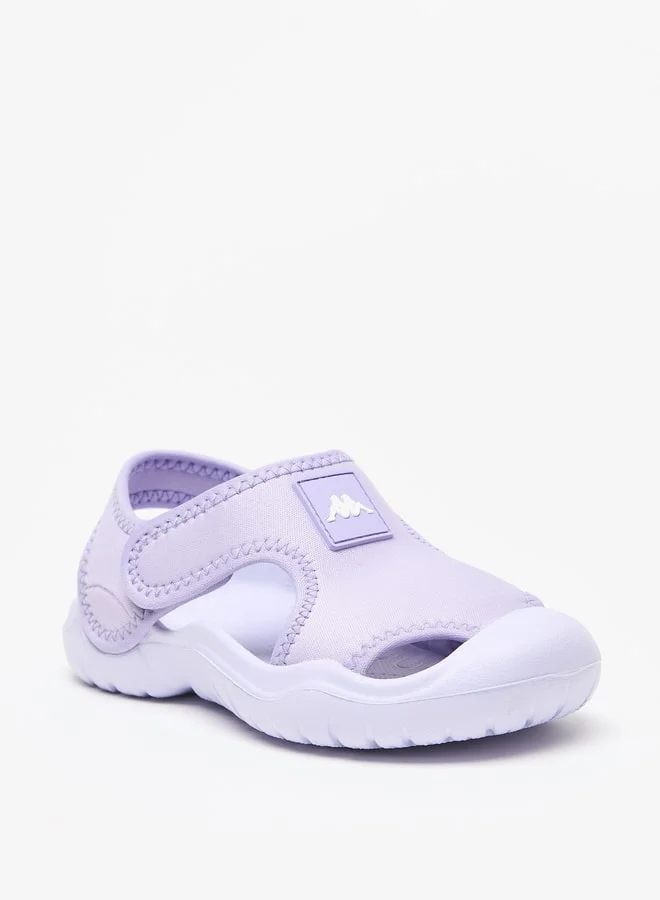 كابا Girl's Textured Floaters with Hook and Loop Closure