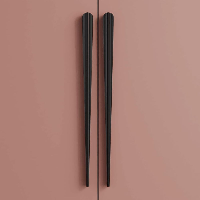 LAPO 24 Inch Pull Handles for Home Drawers, Suitable for Wardrobe and Cupboard, Easy Grip Build, Long Lasting & Sturdy Structure, Hole to Hole Size 59 cm, Easy to Install (Black, Pack of 2) - Image 5