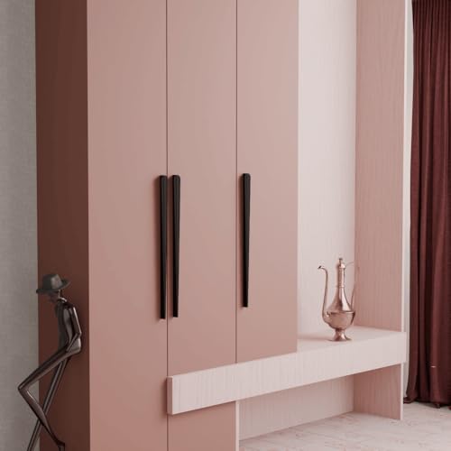LAPO 24 Inch Pull Handles for Home Drawers, Suitable for Wardrobe and Cupboard, Easy Grip Build, Long Lasting & Sturdy Structure, Hole to Hole Size 59 cm, Easy to Install (Black, Pack of 2) - Image 4