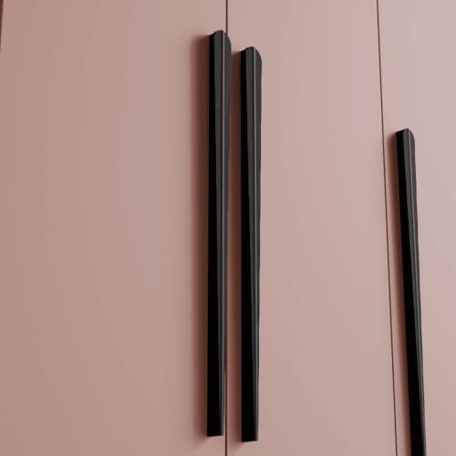 LAPO 24 Inch Pull Handles for Home Drawers, Suitable for Wardrobe and Cupboard, Easy Grip Build, Long Lasting & Sturdy Structure, Hole to Hole Size 59 cm, Easy to Install (Black, Pack of 2) - Image 3