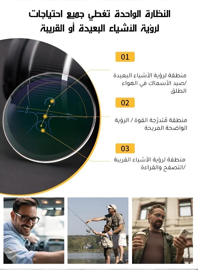 نظارات قراءة بدون إطار خفيفة الوزن بتقنية تغيير اللون - Image 3