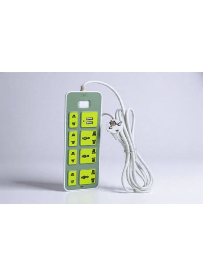 324A Medium 7-Socket Power Strip with USB – Multi-Device Charging & Power