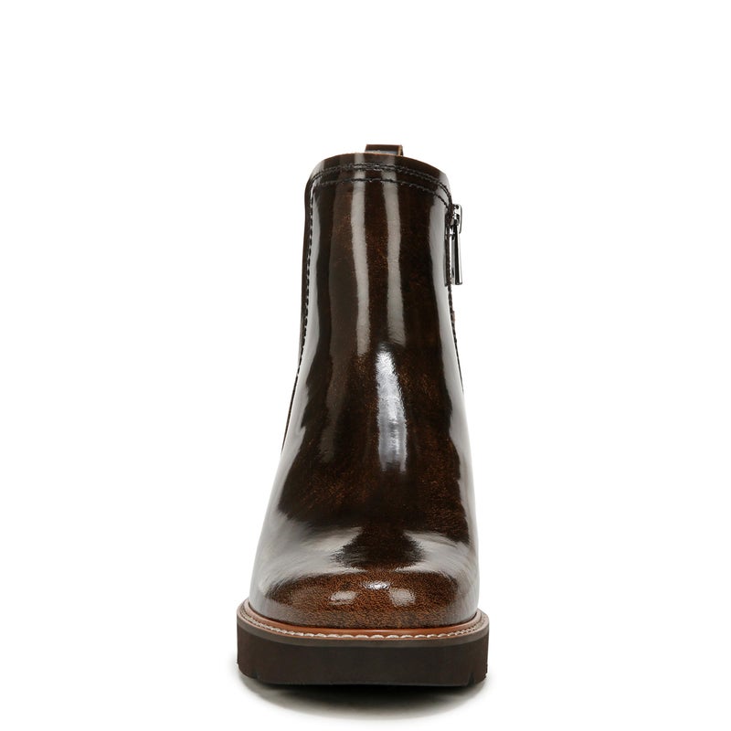 Naturalizer Womens Darry Bootie Water Repellent Ankle Boot English Tea Brown Leather 8.5 M - Image 2