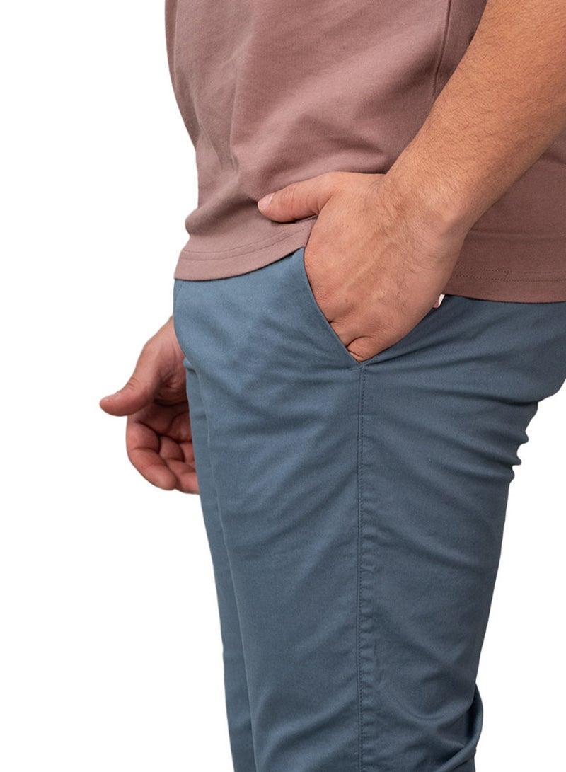 جيوردانو بنطلون رجالي بقصة ضيقة مدببة من قماش التويل المطاطي - Image 3