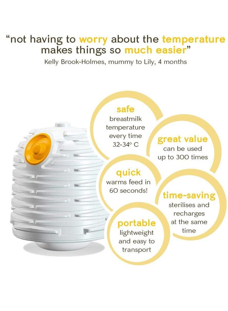 Yoomi 8oz Feeding Bottle Warmer Slow Flow Teat Orange - Image 2