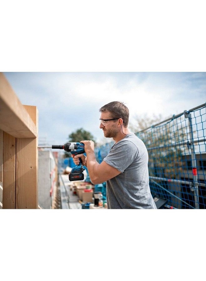 بوش مفتاح ربط صدمي GDS احترافي لاسلكي 18 فولت - 1050 هرتز أزرق وأسود 24 x 8.6 x 22.2 سم JE0 601 9J8 500 - Image 3