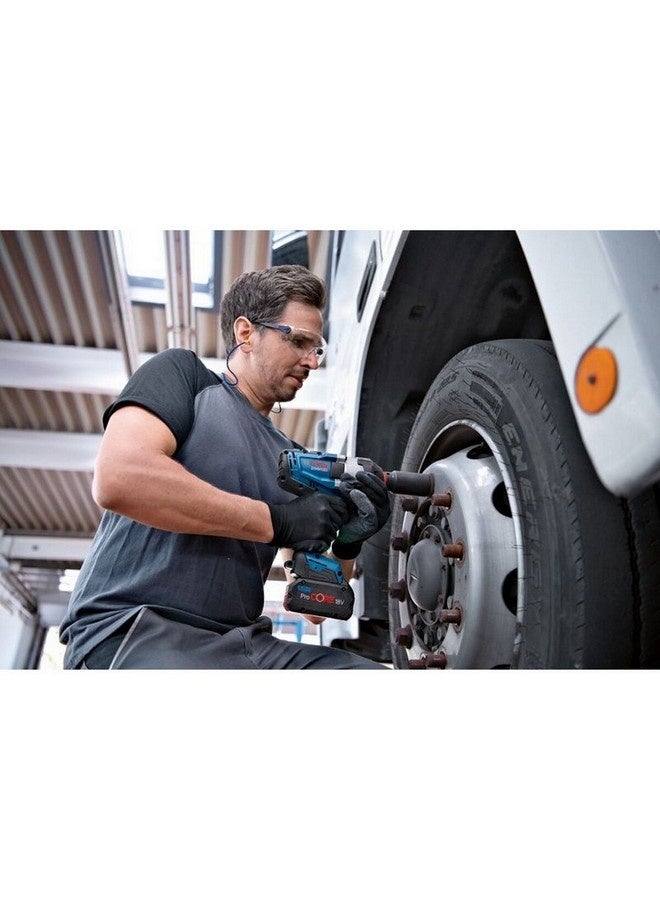 بوش مفتاح ربط صدمي GDS احترافي لاسلكي 18 فولت - 1050 هرتز أزرق وأسود 24 x 8.6 x 22.2 سم JE0 601 9J8 500 - Image 2