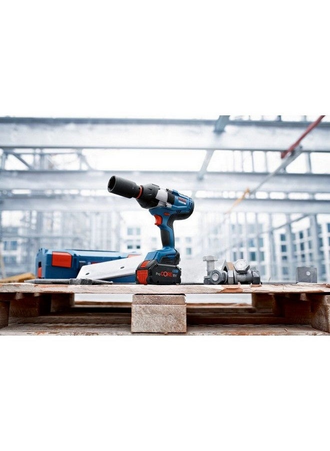 بوش مفتاح ربط صدمي GDS احترافي لاسلكي 18 فولت - 1050 هرتز أزرق وأسود 24 x 8.6 x 22.2 سم JE0 601 9J8 500 - Image 4