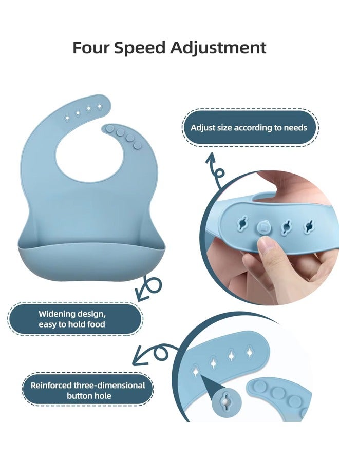 8-Piece Suction Plates for Baby, Cartoon Silicone Children Tableware, Food Grade Silicone Baby Plate with Suction Durable Baby Feeding Set,hildren's Silicone Plate Bowl Baby Feeding Tableware, Baby Plate with Suction Durable Baby Feeding Set  - Image 4