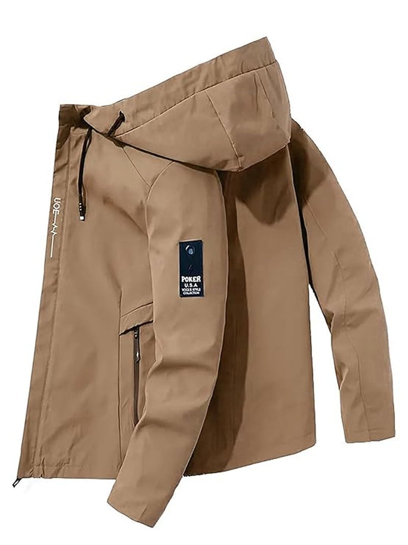 Lymio Jackets || Jacket for men || Lightweight Outwear Jacket (J-8-Khakhi-2XL) - Image 2