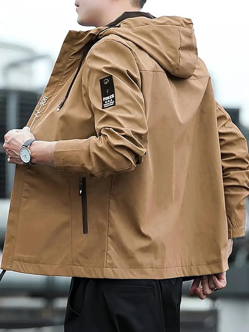 Lymio Jackets || Jacket for men || Lightweight Outwear Jacket (J-8-Khakhi-2XL) - Image 4