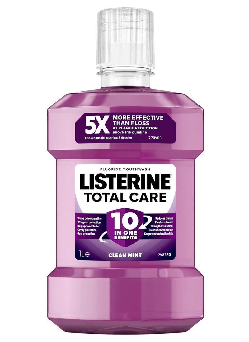 Listerine Total Care Clean Mint MouthWash 1 Litre  - Image 1