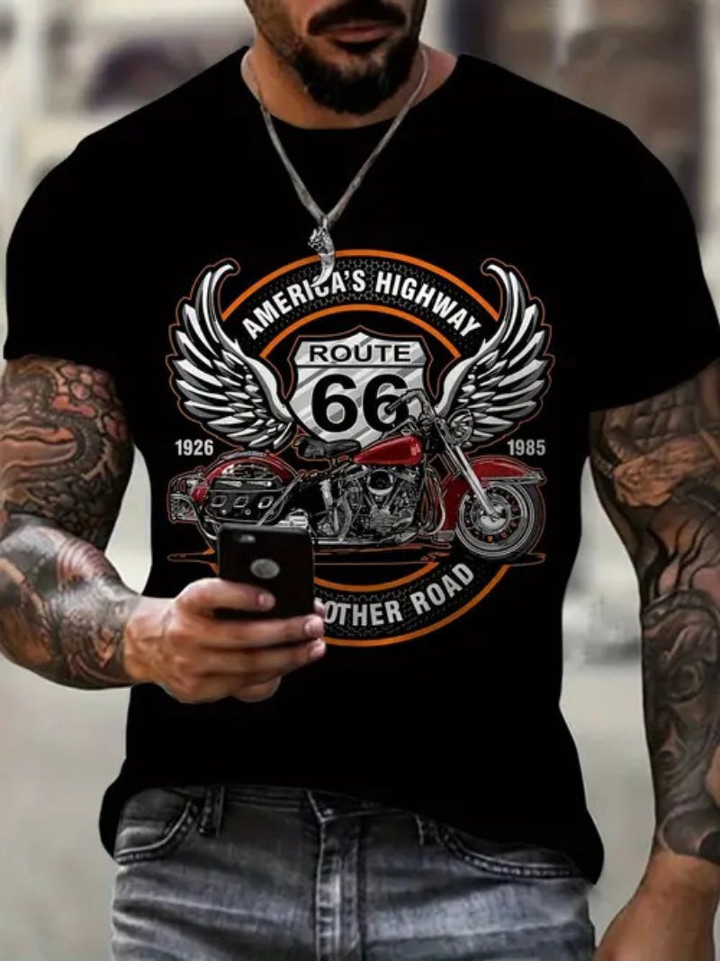 3D Digital Printing Men's Short-Sleeved Round Neck T-Shirt - Image 1