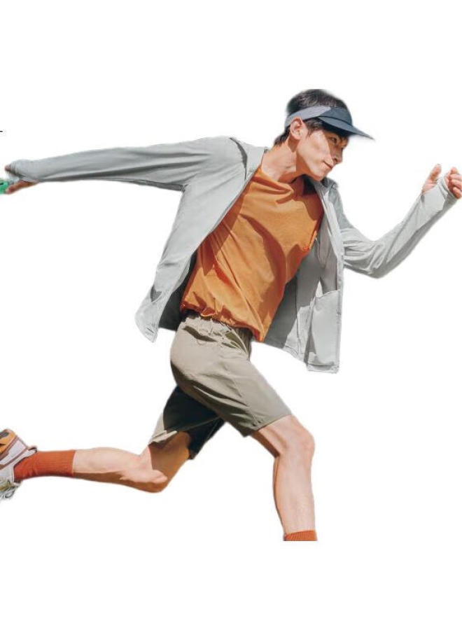 Beneunder جاكيت حماية من الشمس للرجال معطف رقيق حماية من الأشعة فوق البنفسجية تنفس خارجي صيد ترفيهي مرونة عالية صيفي AS105 أسود غسق XL - Image 1