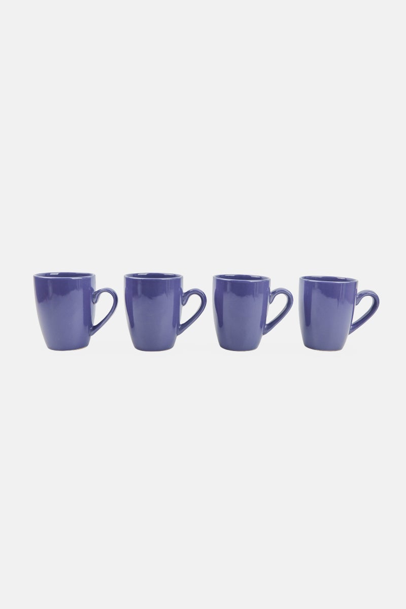 Maser 4 Pieces Coffee Cup 420 ml, Blue - Image 1