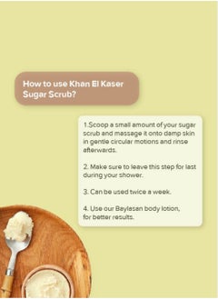 Khan El Kaser Body Scrub - Baylasan | 500g | Nourishing and Exfoliating with Taj Sunset Aroma  - Image 4