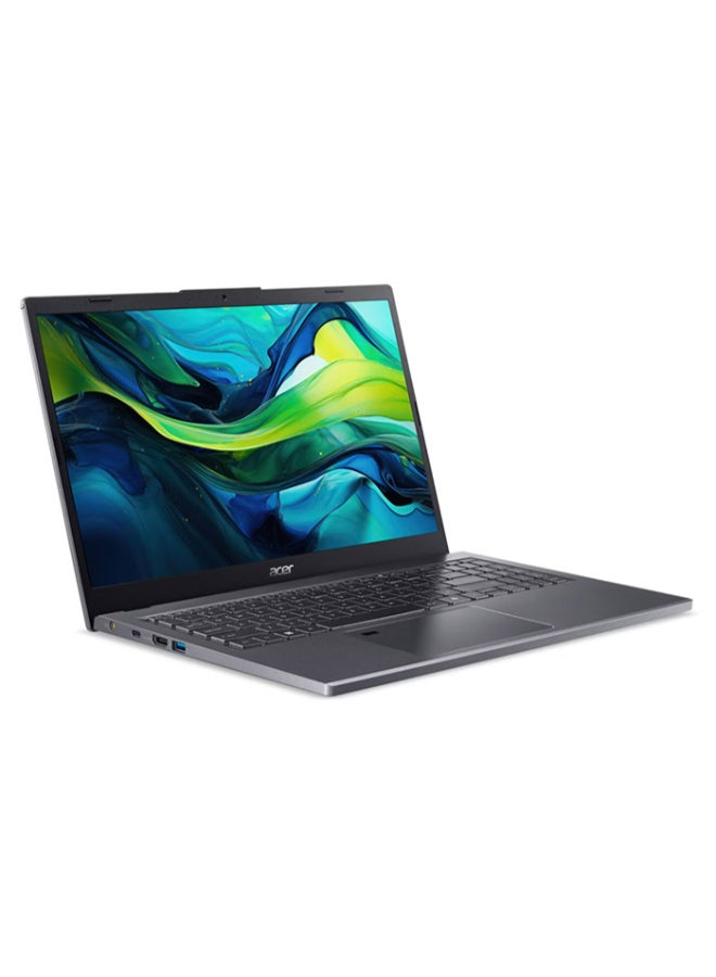 أيسر لابتوب Aspire A15 (إصدار مطور) بشاشة 15.6 بوصة عالية الدقة بالكامل (1920×1080)، معالج Core i9-13900H، ذاكرة وصول عشوائي 16 جيجابايت DDR5، قرص صلب SSD بسعة 512 جيجابايت، معالج رسومات Intel Iris Xe، نظام تشغيل Windows 11 Pro (إنجليزي/عربي) - رمادي الإنجليزية/العربية - Image 3