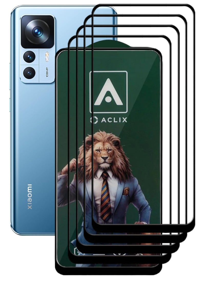 ACLIX 4 Pieces Antistatic ESD Dustproof Premium Quality High Definition Tempered Glass Screen Protector Designed For Xiaomi 12T - Image 1