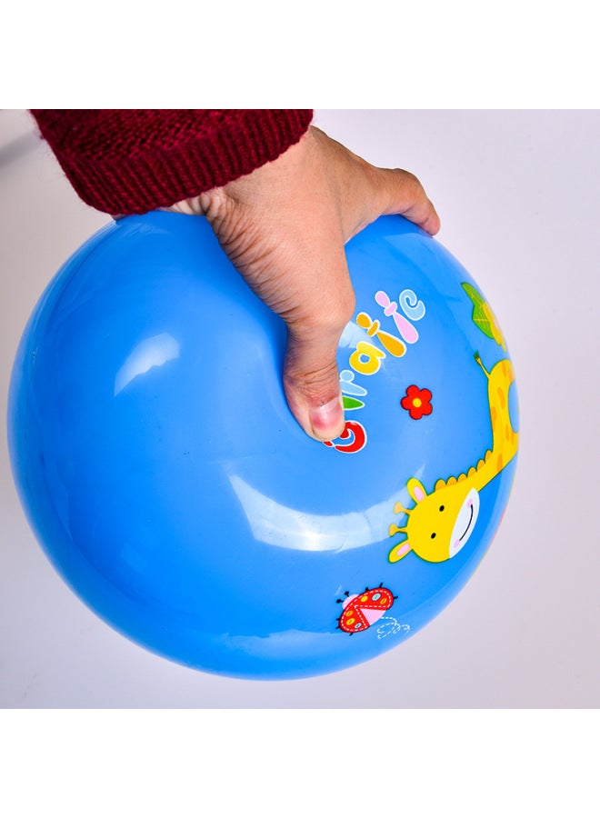 Children's Small Rubber Ball Children's Basketball Elastic Pat Ball Kindergarten Special 0-3 Years Old Baby Toy Ball-Color:Pink Pat Ball (one Pump Per Id)  - Image 4