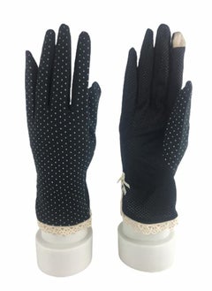 SFMW Pair Women Sun Protective UV Protection Summer Sunblock Touchscreen Gloves for Driving Riding  - Image 2