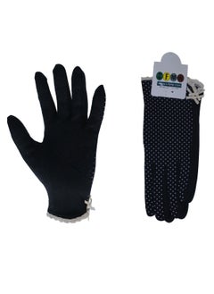 SFMW Pair Women Sun Protective UV Protection Summer Sunblock Touchscreen Gloves for Driving Riding  - Image 1